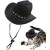 Generic Cappello da cowboy per animali domestici, gatto, Halloween, cosplay | Costume da cowboy per animali domestici, accessori per gattini, cuccioli, feste, Natale, compleanno, vacanze, foto