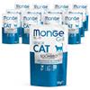 Generico Monge Grill Senior Cibo Umido Gatti Sgombro Bocconcini 85gx12pz | Per Gatti Anziani, Grain Free, No OGM, 12 Buste, Senza Cereali