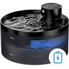 GIOTOHUN Fontanella per Gatti Senza Fili: Fontana per Gatti con Sensore di Movimento - 3.2L Fontanella Gatto - Dispenser Acqua gatto 4200 mAh Batteria - Distributore Acqua Ricaricabile - Nero