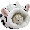 LuckyOpt Letto per criceto, carino mini cavia letto con biancheria da letto rimovibile, morbido cuccia per porcellini d'India riccio siriano Gerbil piccoli animali domestici