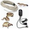 Pet Tribe Kit Completo Cavo Riscaldante da 80W di 6 Metri + Termostato Analogico con Sonda per Serpenti, Tartarughe, Lucertole, Gechi ed Altri Rettili