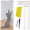 LEBOKJ Protezione-Griffe per Gatto, Trasparente, 5m x 42cm, Film Autoadesivo, Protezione-Poltrona flessibile per impedire ai Gatti di griffare Mobili, divani, Porte, Muri e Tessuti.