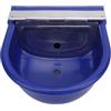 OEBUAFI Mangiatoia Automatica per Bestiame in Acciaio Inossidabile, Livello Dell'acqua Regolabile, Ranch con Abbeveratoio per Bestiame per Cavalli, Bovini, Capre, Forniture per Animali (blu scuro)