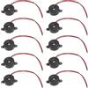 Flylin 10 Pezzi Buzzer Elettronico, 3-24V Componenti Elettronici Buzzer e Altoparlante Active Buzzer 85-95dB Piezo Suono Buzzer Allarme Suono Durata Suono Buzzer Allarme Piezo Lunghezza Cavo 100mm