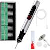 CBVCBV Kit di penna per incisione wireless, strumento di precisione per artisti e fai da te, per incidere giada, legno, metallo, chip telefonici lucidanti, liscio e potente con macchina per incidere il legno