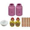 RIVERWELD Pinze per lente a gas TIG Boby 45V26 13N24 54N01 10 pezzi