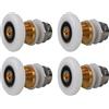 Qikuver 23mm Rotelle per la Porta Della Doccia, 4 Pezzi Rotelline per Rulli Box Doccia Ricambi per Porte Scorrevoli Doccia Cuscinetti Rullo, Rullo per porta in vetro per doccia (23MM)