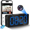 Nisanuki Telecamera Nascosta Spia WiFi, Dual Band Microcamera Spia Senza Fili, 1080P HD Spy Cam Orologio Videocamera Telecamera di Sicurezza con Visione Notturna IR Rilevamento di Movimento Controllo Tuyasmart