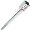 Lun Fix Supporto per Pali in Legno 120x120 mm, 900mm, Spessore 1,8mm, Zincato, 1 Pz | A Caldo, Fissaggio Pali Recinzione, Staffe Giardino, Battipalo, Recinzione In Legno, Fissaggio Pali
