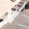 kefu01 Pensilina Tettoia per Porta Anteriore Semiopaca,Pensilina da Esterno,Copertura Moderna in Policarbonato,Tendalino d'Ingresso,Tendalino per Finestra di Protezione Pioggia UV (50x130cm/20x51)