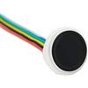BORDSTRACT Sensore di impronte digitali R558S, modulo di impronte digitali capacitivo rotondo da 21 * 6,2 mm / 0,83 * 0,24 pollici indicatore luminoso a sette colori(R558S)