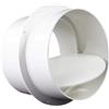 SENRISE Valvola di non ritorno, connettore per tubo rigido rotondo, 200 mm PVC tubo antiriflusso ammortizzatore impedisce l'irrigazione inversa per la valvola del bagno della cucina tubo rotondo