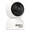 Beghelli Videocamera di Sorveglianza Dom-e Motion Plus Orientabile da App Full HD - Controllo Smartphone, Wi-Fi, Led Infrarossi, Rotazione Motorizzata, Visione Notturna fino a 10 Metri (Colore Bianco)