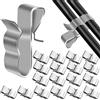 BANTI Clip Cavo Clip per Cavi in Acciaio Inox Telaio di Cavo Clip di Filo Metallico per Rimorchio Fermacavi Supporto Staffe di Fissaggio per Pannello Solare Solare Fotovoltaico 50 Pezzi