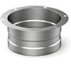 Aygrochy Flangia di raccordo a parete in metallo 100mm per cappa cucina | Adattatore per tubo di ventilazione e aspiratore, raccordo solido per aria condizionata, giunzione per tubi flessibili