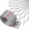 Qulamrdk Rete di protezione flessibile in acciaio inox 304, 10 cm/2 mm | Rete di sicurezza per balcone, giardino, scale, zoo, anticaduta, rete metallica per gatti (1 x 10 m)