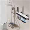 Umisu Colonna Doccia per Bagno, Colonna Doccia con Schermo Digitale, Rubinetto Doccia Regolabile in Altezza, Luce LED Ambientale, Sistema Doccia Multifunzione