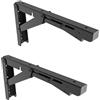 UMAXO ROCA / Sugatsune - Set di 2 supporti per tavolo pieghevoli EB-317, in acciaio INOX, portata fino a 200 kg, supporto pieghevole per tavolo ROCA / Sugatsune (acciaio inossidabile rivestito in nero)