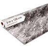 Dalsys Rivestimento da parete autoadesivo, rotolo da 3 m x 120 cm, in PVC | Pannelli da parete effetto marmo, rivestimento flessibile per bagno, spessore del materiale 2,3 mm, paraspruzzi per cucina