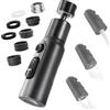 LUBEKAS Aeratore Rubinetto Cucina, 360° Girevole Prolunga Rompigetto Rubinetto con 3 Modalità Aeratore Filtro Antispruzzo, 5 Tipi Adattatore Filettato doccetta per Lavello Cucina Bagno, Nero
