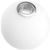 HORIALENCE Paralume Sferico in Vetro Bianco per Lampadario G9, Copertura Decorativa Semplice ed Elegante, Facile da Usare, per Camera da Letto e Caffè