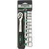 WIESEMANN 1893 Set cricchetto e bussole da 12 pezzi da 3/8″ con supporto | WIESEMANN 80133 | lega acciaio Q-30 | prolunga 150 mm | 10 mm - 24 mm | bussole con bocca esagonale