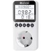 KETOTEK Misuratore Consumo Elettrico, Misuratore di potenza Contatore del Consumo di Corrente 16A con Schermo LCD Retroilluminato, Wattmetro con Protezione da Sovraccarico 3680W