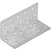 Screws City 40 mm x 40 mm x 100 mm zincato perforato angolo piastra connettore per legno spessore 2 mm staffa angolare in metallo piastra L resistente KM14 (confezione da 10) L07-08ABC