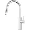 FORIOUS Rubinetto Cucina con Doccetta Estraibile, Miscelatore Cucina ad Arco Alto Girevole a 360°, 2 Modalità di Getto, in Acciaio Inox, Ideale per Cucine Moderne, Cromo Lucido