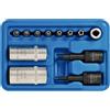 SW-Stahl SW STAHL Set Chiavi Speciali per Aria Condizionata, 12 Pezzi 61719L | Attrezzi per climatizzatori auto, inserti per valvole e raccordi, kit professionale con custodia, acciaio resistente