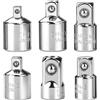 EZVEZS Set di 6 adattatori per bussole a impatto, adattatori a cricchetto per avvitatore a percussione, set di riduttori in acciaio CR-V, 1/2 3/8, 1/2 1/4, 3/8 1/4, set di adattatori per chiave a
