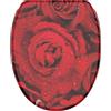 Sanilo Sedile WC con chiusura ammortizzata e sgancio rapido, il coperchio del WC può essere rimosso con la semplice pressione di un pulsante, facile montaggio dall'alto (Rosa)