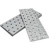 OMIDEAS 5 x Piastre forate (200 x 80 x 2) Piastra di fissaggio, Connettore per legno, Lastrina di giunzione piatta, Piastra di montaggio zincata in acciaio