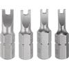 QUARKZMAN 4Pz Punte Caccia Vite Forma U U#1.7#2.0#2.3#2.6 Codolo Esagonale 1/4 1 Punte Insert S2 Magnetiche Per Elettrodomestici