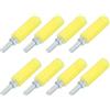 QUARKZMAN 8pz Scorrevole Cancello Guida Rullo Rulli 3 Nylon Giallo | Rulli Cancello Supporto Assemblaggio Universale Porta Puleggia Ruote, per Cancello Scorrevole Rotolante Porta Elettrica