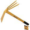 TOOLMAK Plus Zappa da giardino, arancione e nera, 41x24,5 cm | attrezzo da giardinaggio