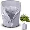 QinyOulhause Copertura Invernale Riutilizzabile per Piante in Vaso - Sacchetto Protettivo Antigelo e Isolante per Vasi da Giardino - CopriVaso per Giardino Invernale per Terrazzo e Balcone (50 x 40 cm)