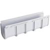 EDILSTORE Canaletta di Drenaggio Acqua Piovana 13x50 H 14 cm in Plastica ABS, Canale di Scolo Modulare per Giardino, Terrazzo e Rampa Garage, Grigio Chiaro
