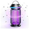 YOUKK Lampada anti-zanzara UV LED Killer di insetti elettrici 3800 V 5 W, repellente efficace, impermeabile IPX4, portatile sospeso, per interni ed esterni (blu)