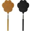 MEMOFYND 2 Pezzi Scacciamosche, Scacciamosche, Scacciamosche Retrattile, Trappola per Mosche, Repellente per Zanzare per Mosche, Vespe, Insetti, Ecc., Nero, Kaki