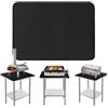Khongoo Tappetino ignifugo per barbecue, 40 x 60 cm, nero | 1 mm di spessore per barbecue elettrico, resistente all'olio e all'acqua, protegge i tavoli da cucina, facile da pulire