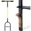Jardineer Aeratore per prato, aeratore manuale per compattazione del terreno, aeratore per piccoli cortili, giardino, prato