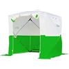 Goutime Tenda Pop-up Emergenza Alta Visibilità 2x2m con Strisce Riflettenti | Montaggio Istantaneo, Rifugio Salvataggio per Cantiere, Primo Soccorso e Ingegneria, Bianco e Verde