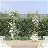 LKJVFCPW Arco Matrimonio Acciaio Traliccio Giardino Oro | Struttura resistente alle intemperie, facile da montare, design elegante per feste
