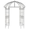 CLP Gazebo da Giardino Resistente Keira, Arco con griglia, 270x200 cm, Struttura in Acciaio Verniciato, Stabile e Decorativo per terrazza | Colore Bronzo