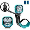 Haedswer Metal Detector Professionale con Display LCD, Lunghezza Regolabile 106-121 cm, metaldetector professionale con funzione Pinpoint, Bobina Impermeabile IP68 per la caccia al tesoro in spiaggia