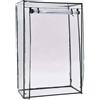 Generic Serra per Pomi con Telaio in Acciaio 102x52x150 cm, Copertura in PVC | Serra da esterno, balcone e giardino, porta avvolgibile, facile da montare e riporre