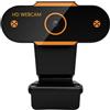 MAGICLULU Webcam Automatica con Messa a Fuoco, USB 2.0, Nero, 1080p | Lente Ottica ad Alte Prestazioni, Base Regolabile, Plastica Leggera, per Desktop e Smart TV USB
