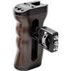 TAZIZI Camera Frame Side Grip con tono legno, Alai posizionamento sid | Supporto 1/4 per riprese a mano, supporto sicuro per video da studio