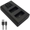 Dot.Foto EN-EL25 Doppio Caricabatterie USB LCD (MH-32 tipo) per Nikon Z50, Z50 II, Zfc